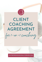 Load image into Gallery viewer, Coaching Client Agreement Template