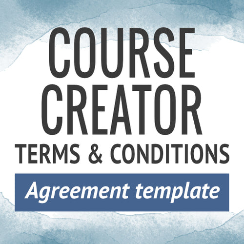 Course Creator Terms & Conditions Agreement Template