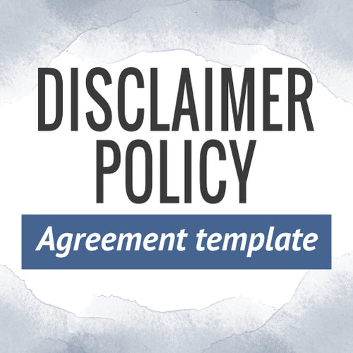Disclaimer Policy Template