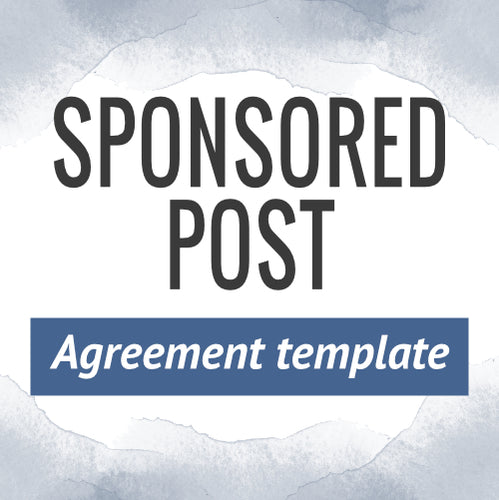Sponsored Post Agreement Template